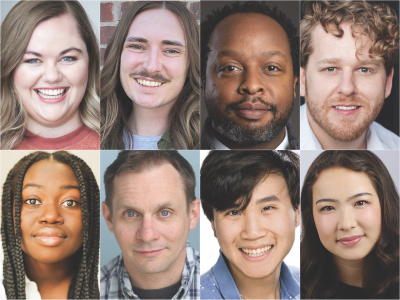 From top left: Madison Archibald, Trevor Bird, Sean Carter, Trevor Dean, Wendy Joseph, David Knoell, James Wong, Akina Yamazaki